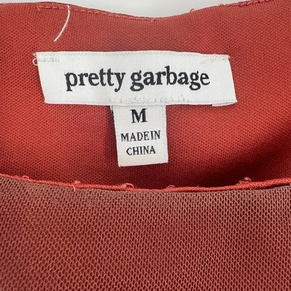 Pretty Garbage Mini Ruched Red Black Dress - Picture 3 of 8